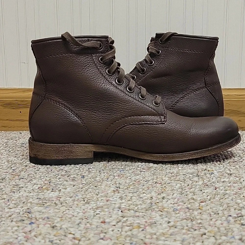 Frye Tyler Brown Leather Booties, Women's Sz 6.5